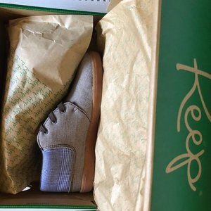 Keep houndstooth plaid canvas RAMOS sneakers shoes